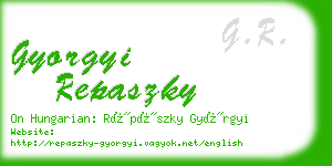 gyorgyi repaszky business card